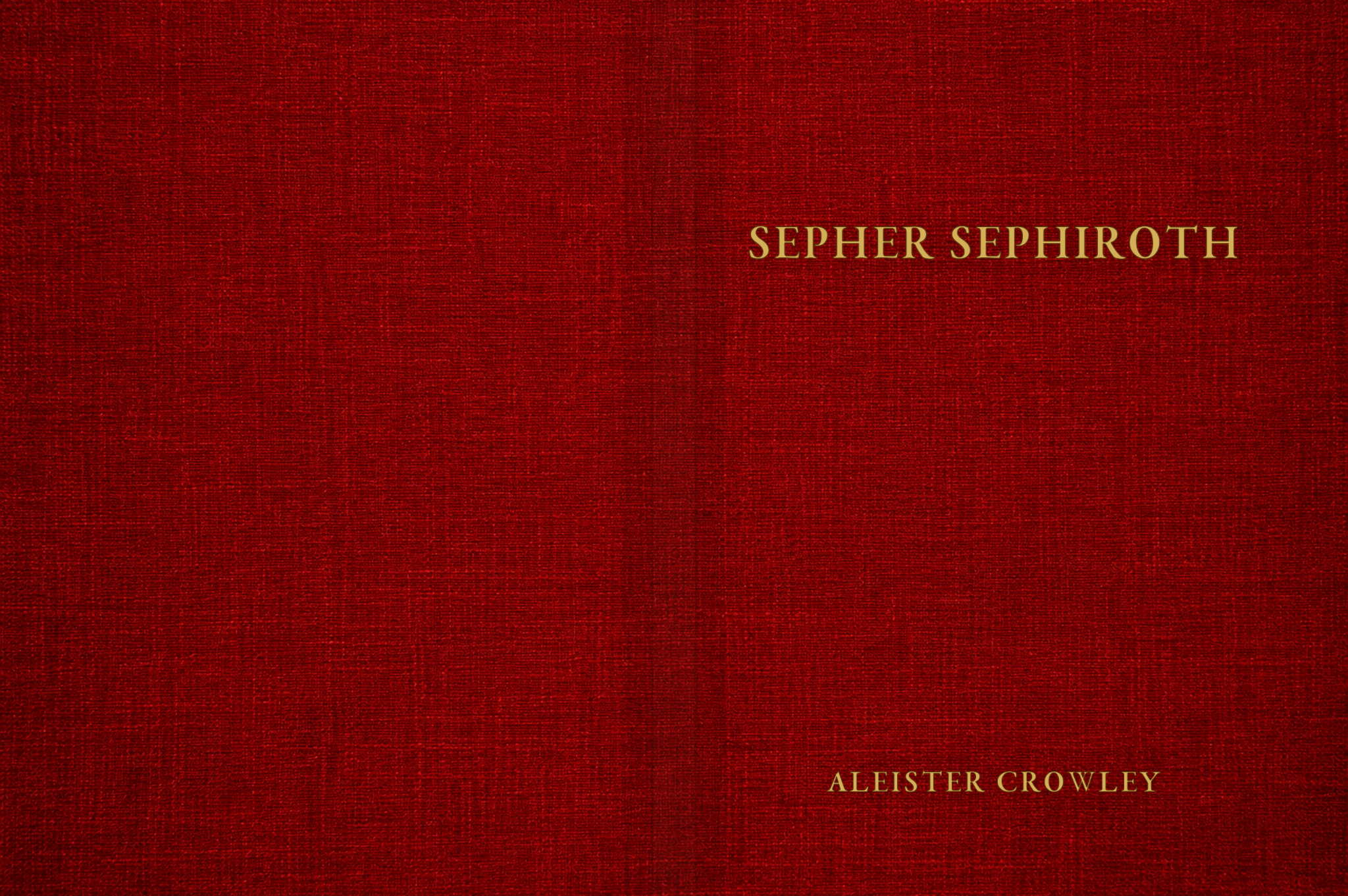 Portada de Sepher Sephiroth